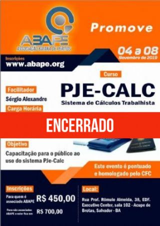 PJe-Calc Sistema de C�lculos Trabalhistas